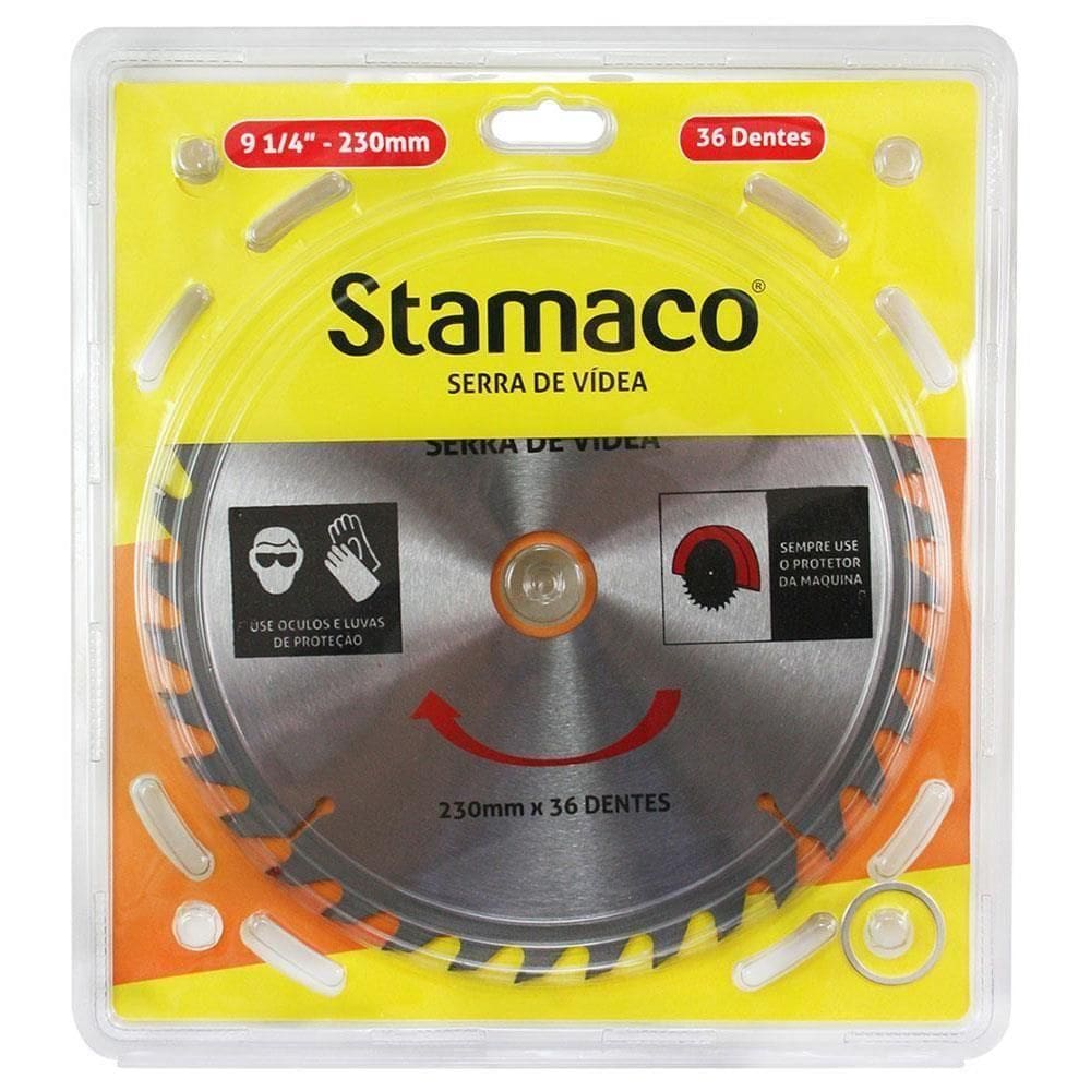 Disco De Serra Videa 230mm 9.1-4”” 36 Dentes - 2253 - Stamaco Serra Videa 230x36 Dentes 9.1-4” Stamaco 225.3