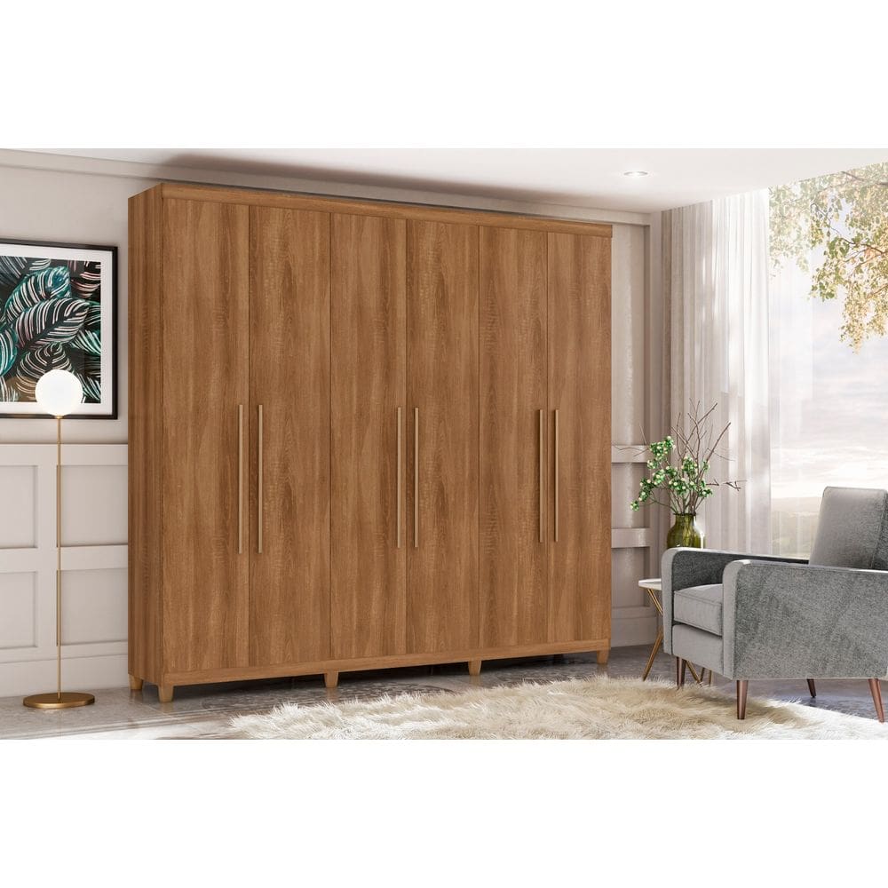 Guarda Roupa 6 portas PORTO BELLO CEDRO