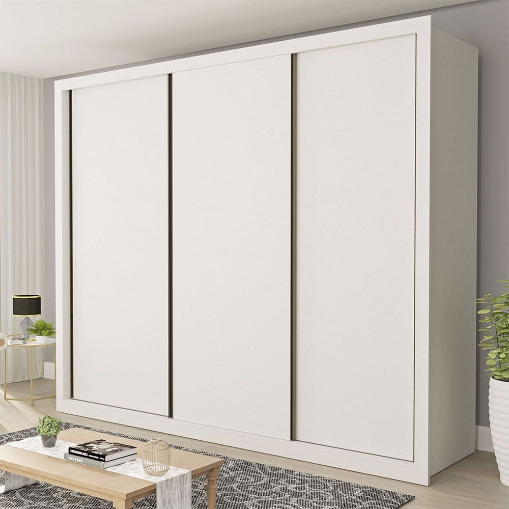 Guarda Roupa Casal Nápoli 3 Portas 6 Gavetas Minastex