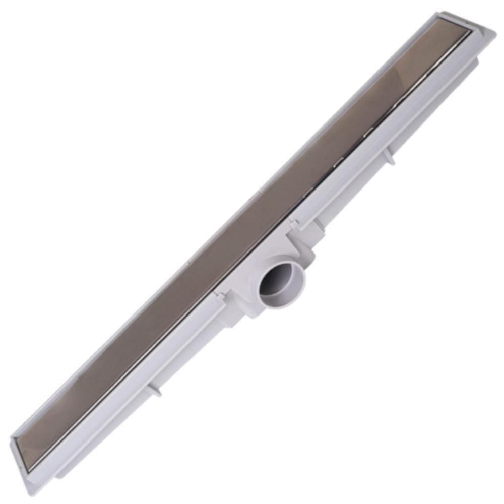 Ralo Linear Com Grelha Em Inox Luxo 5cm X 70cm - 1446 - Estrela Ralo Linear Luxo 5x70cm C-grelha Inox