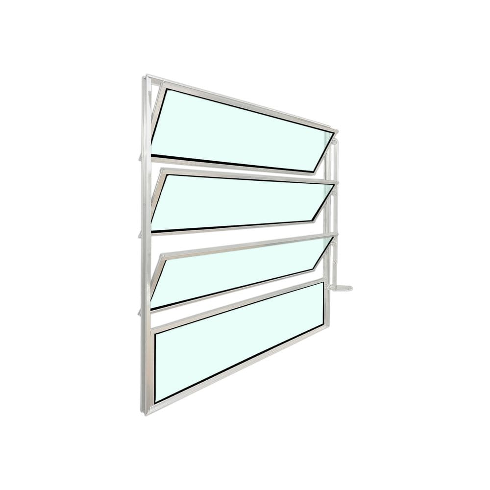 Vitro Basculante de Alumínio Branco 80x80