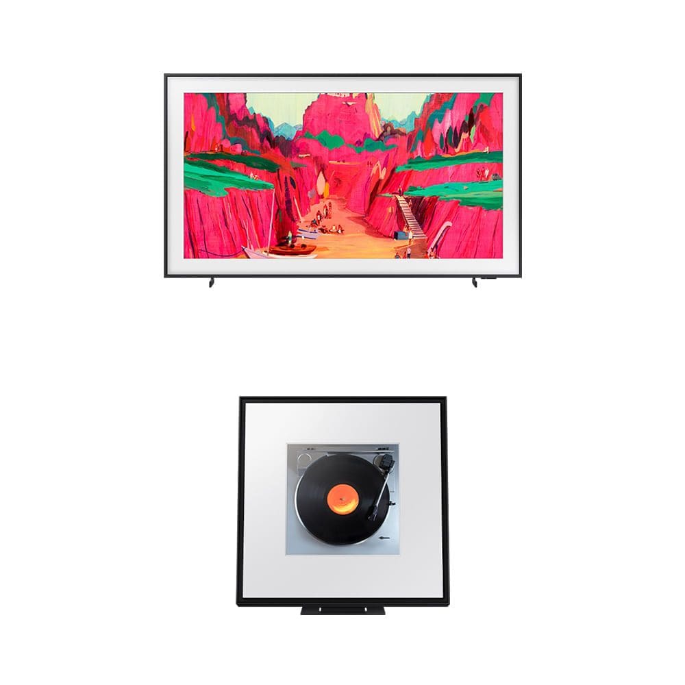Combo Samsung Vision AI TV 75” The Frame Pro 4K LS03FW + Music Frame LS60D