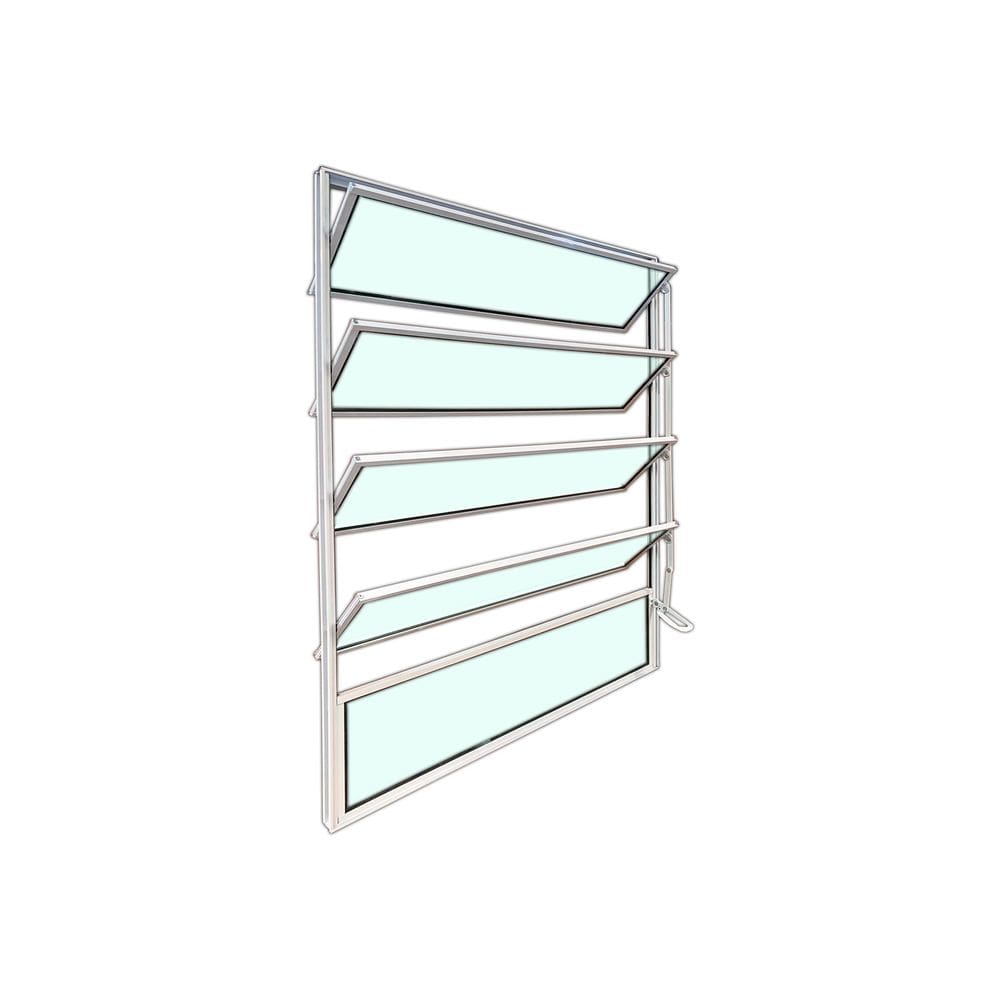 Vitro Basculante de Alumínio Branco 100x100