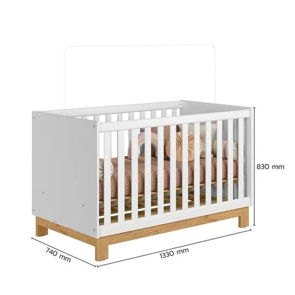 BERÇO CAMA AMERICANO BRANCO qmovi