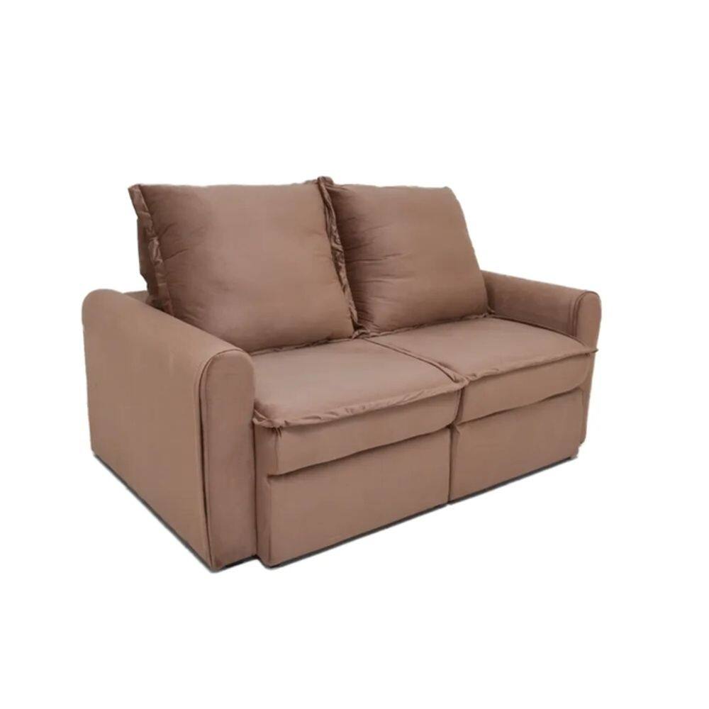 Sofá Retrátil 2 Lugares Magazin Shanghai 160CM TERRACOTA