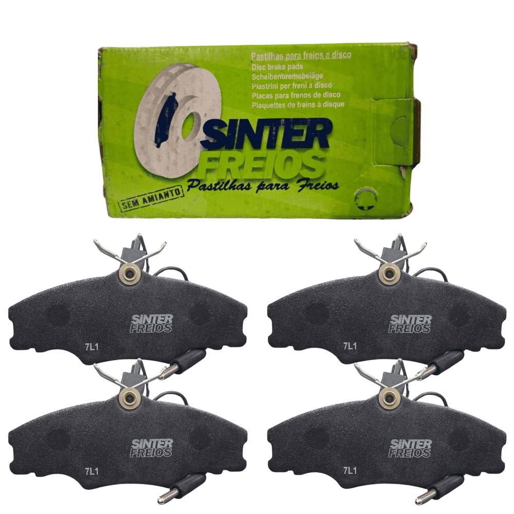 Jogo de Pastilhas de Freio Dianteira Sinter Freios PE-6101 P/ Peugeot 406 1.6 a 2.1 1995 em diante