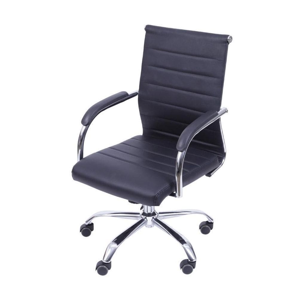 Cadeira Boxbit Florença Base Cromada Preta