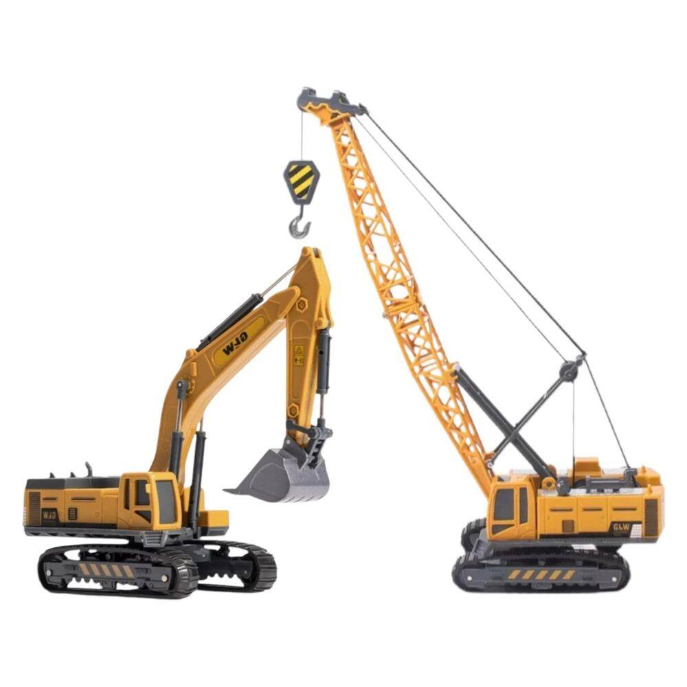 Conjunto Mini Maquinas Guincho E Retroescavadeira Glw