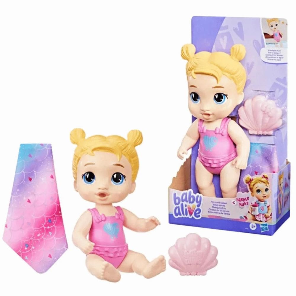 Boneca Baby Alive Banho Da Sereia Loira Harper 3+G1477Hasbro