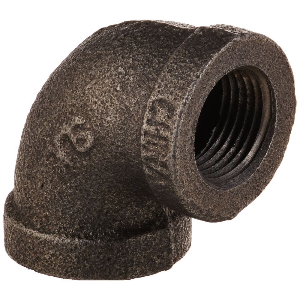 Encaixe de tubulação de mangueira LDR Industries 310 E90-38 Black 9° Elbow