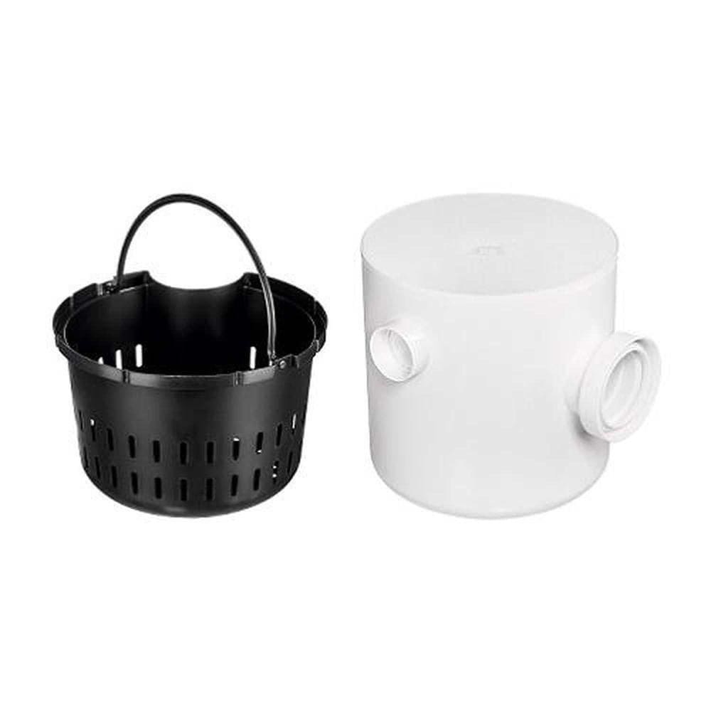 Caixa De Gordura Redonda 250x250x75mm Com Cesto E Tampa - Pvc - Herc