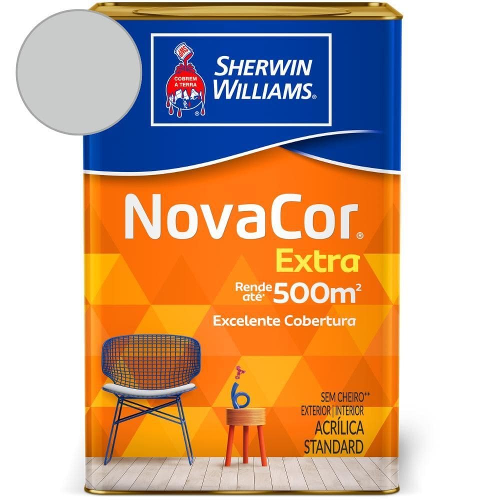 Tinta ACR NovaCor Mais Rendimento Cinza Alpes Sherwin Williams 18L