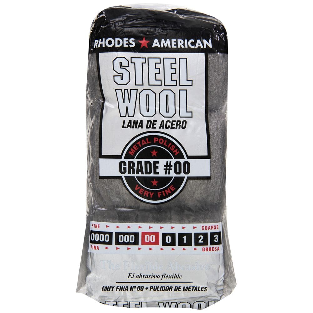 Almofada de lã de aço Homax Grade 00 Very Fine, pacote com 12