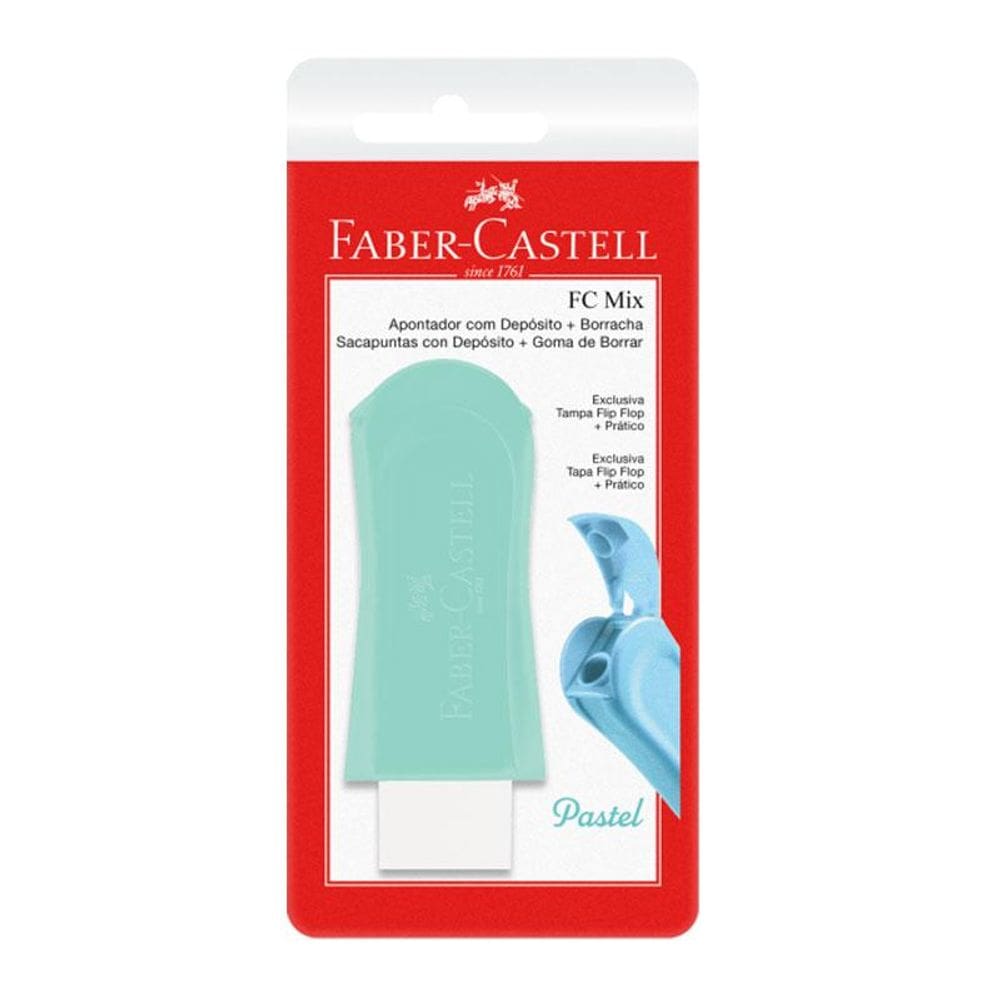 Apontador c/ coletor borracha c/ 1 unid Faber-Castell