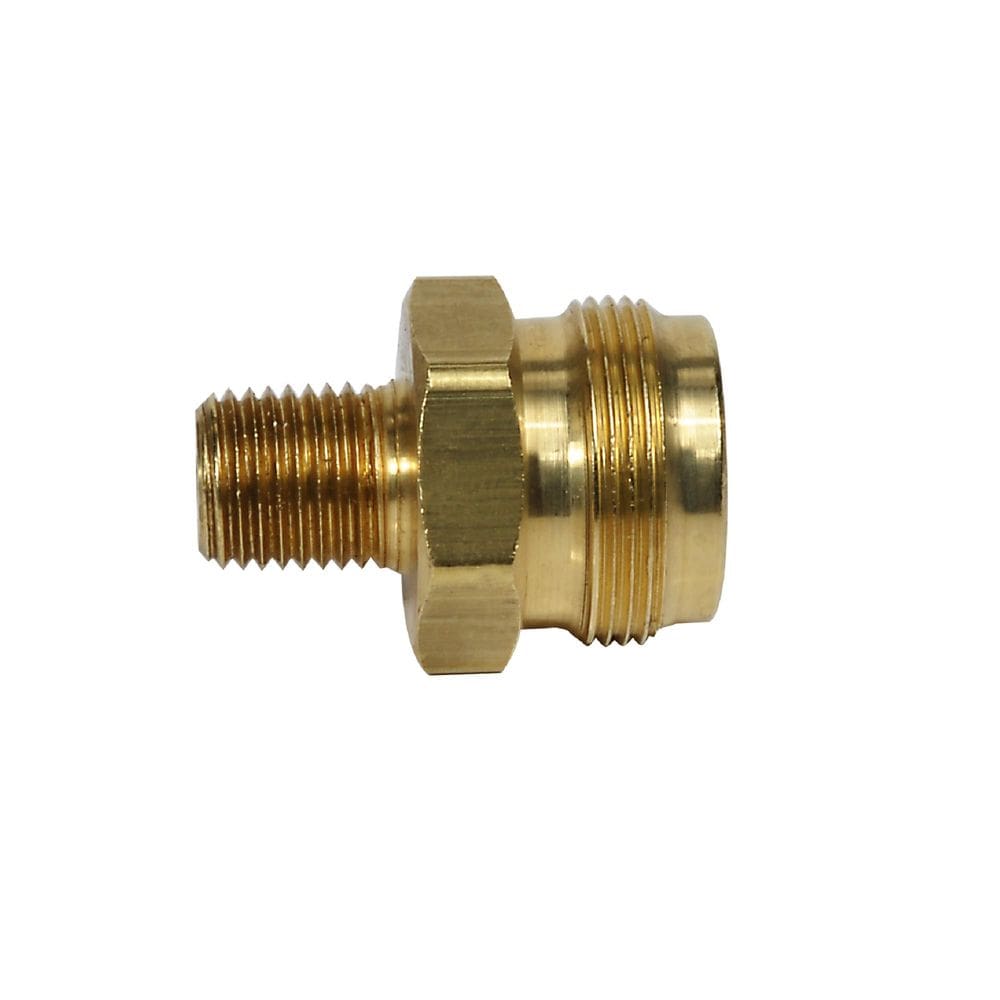 Encaixe de tubulação de mangueira Mr. Heater F273755 1/4” x 1”-20 Male Thread