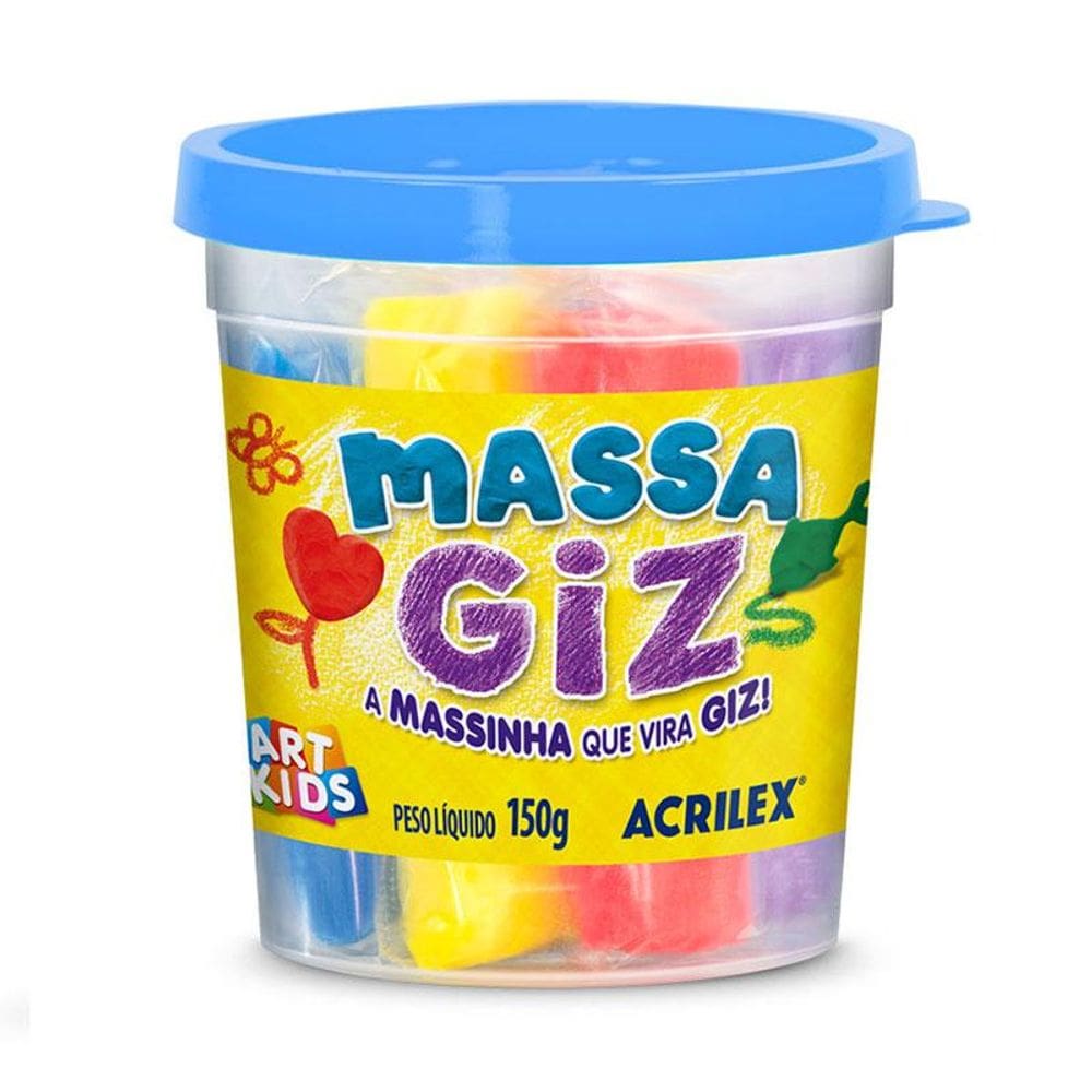Massa de modelar Giz 100g diversas 07710 Acrilex