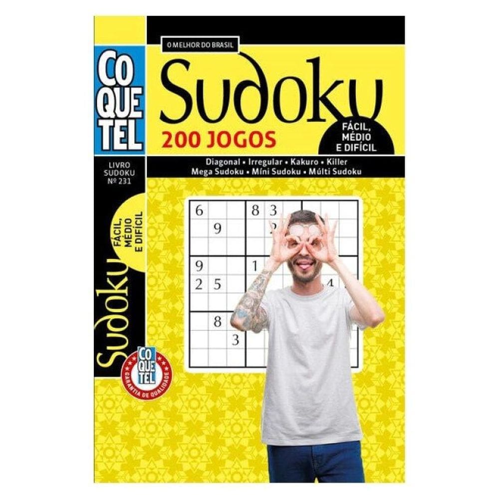 Livro Coquetel Sudoku 231 | 200 Jogos
