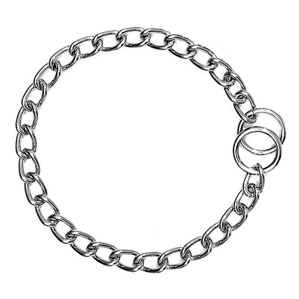 Coleira Chain Choke Boss Pet 18” cromada média