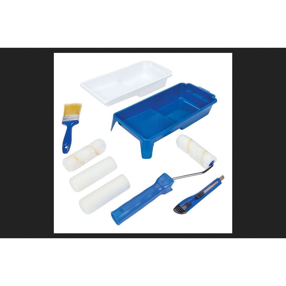 Kit de Pintura HOME PLUS 8 piezas con Bandeja, Rodillo y Brocha