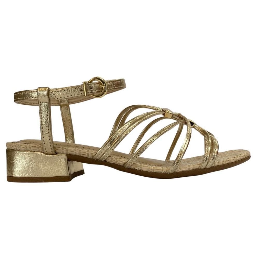 Sandália Ramarim 2548205 Feminino Ouro casual