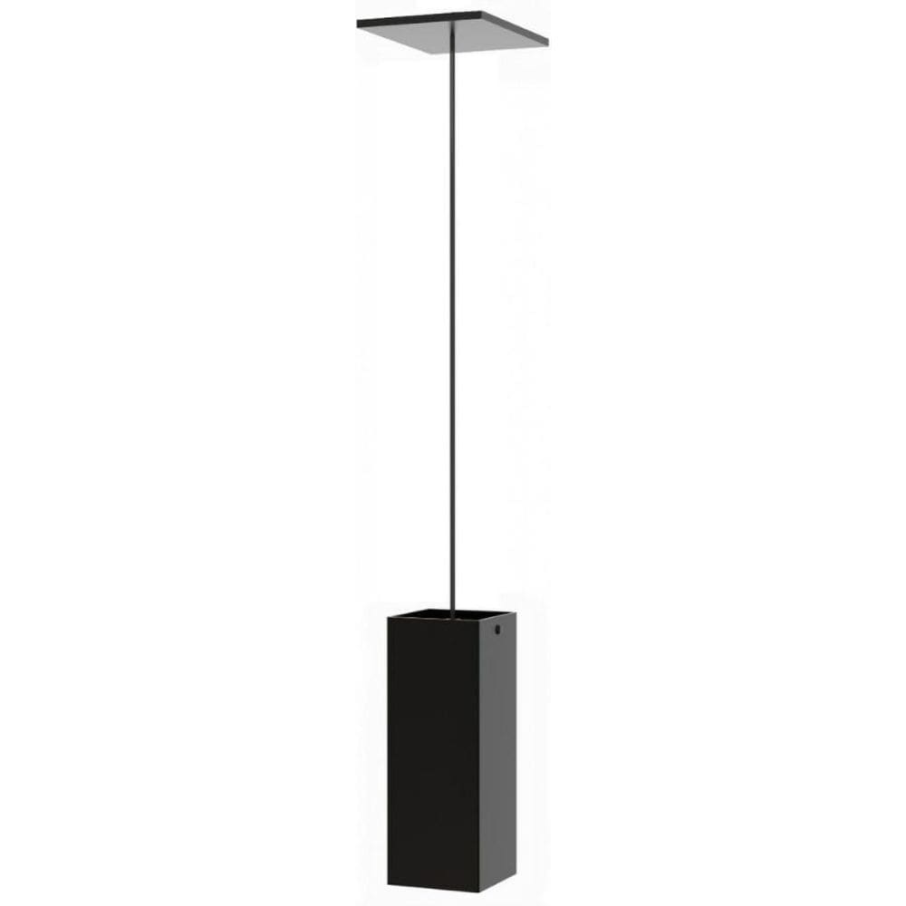 Pendente Industrial Preto Quadrado Moderno Luminária Elg