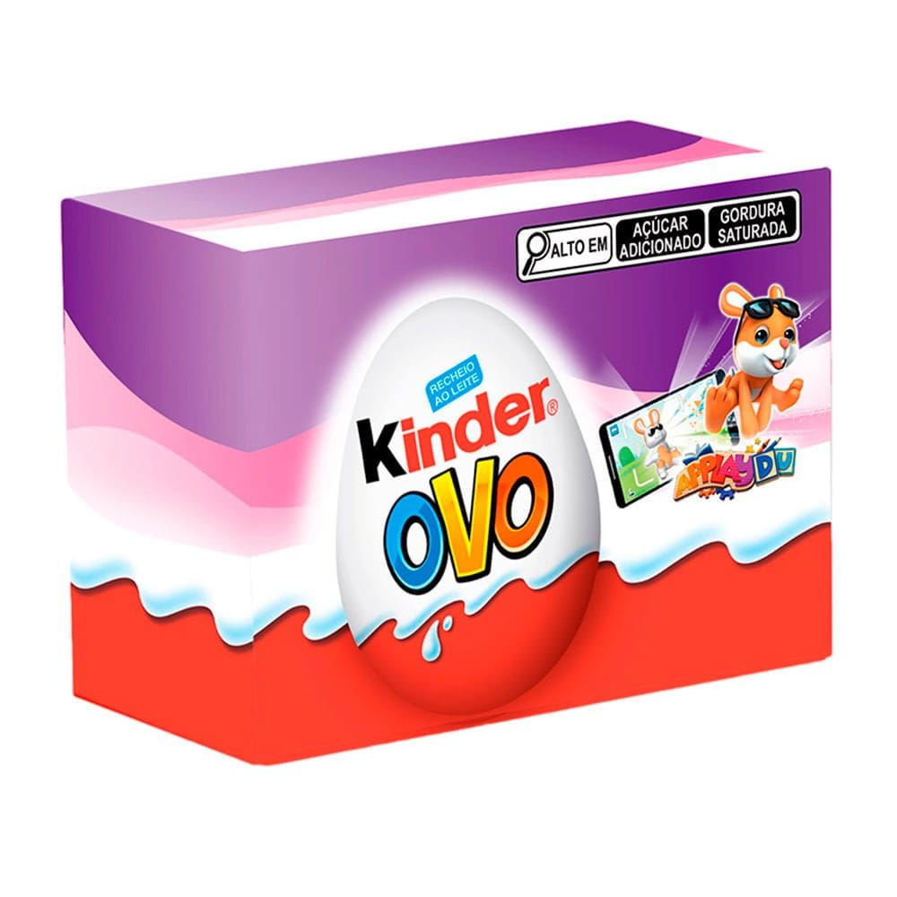 Kinder Ovo Roxo 2 Unidades de 40g Cada