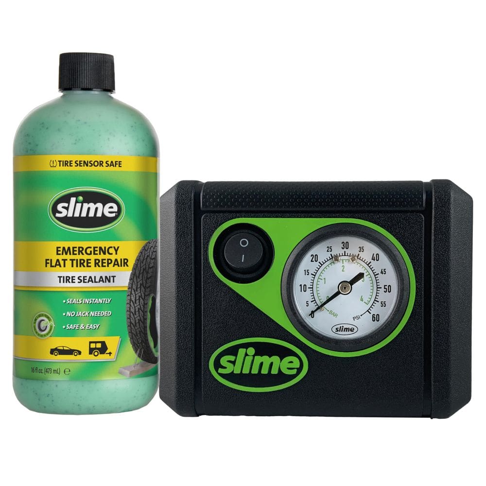 Kit de emergência Slime 50107 Flat Tire Repair para pneus de automóveis