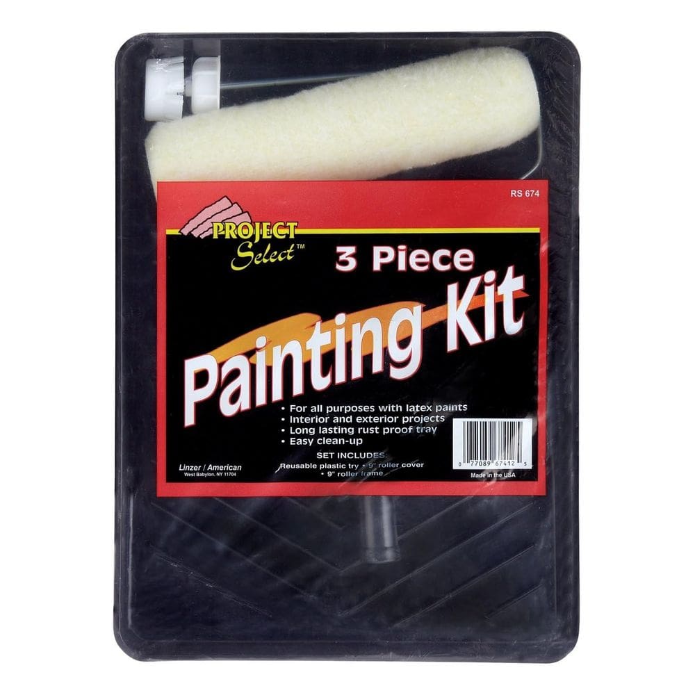 Kit de pintura Linzer RS674 Conjunto de rolos de plástico de 3 peças