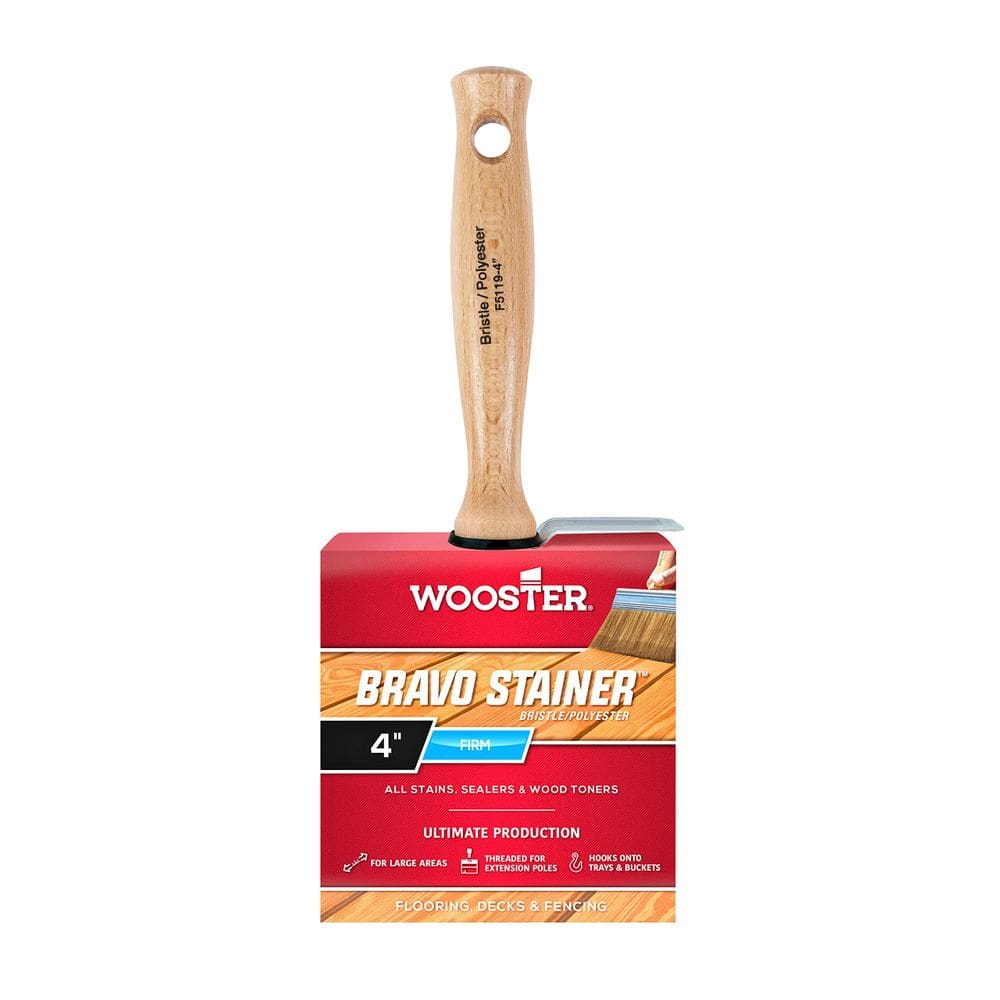 Pincel Wooster F5119-4 Bravo Stainer 10 cm Firm