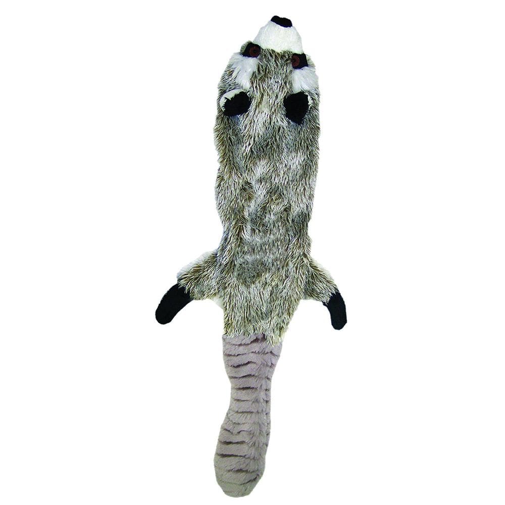 Brinquedo para cães SPOT Skinneeez Stuffless Raccoon Squeaker para cães