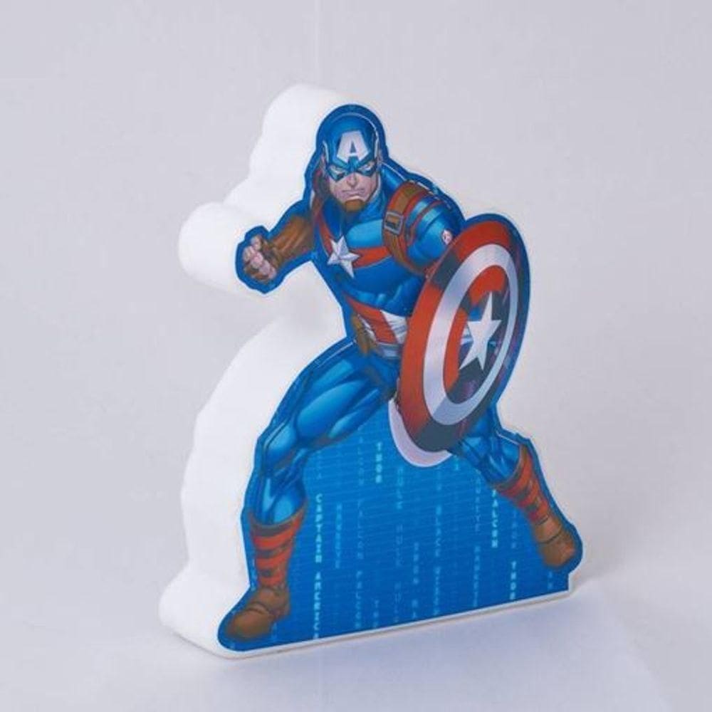 Luminária Usb Led Capitão América - Iluminação Estilosa E Poderosa Para Seus Ambientes!