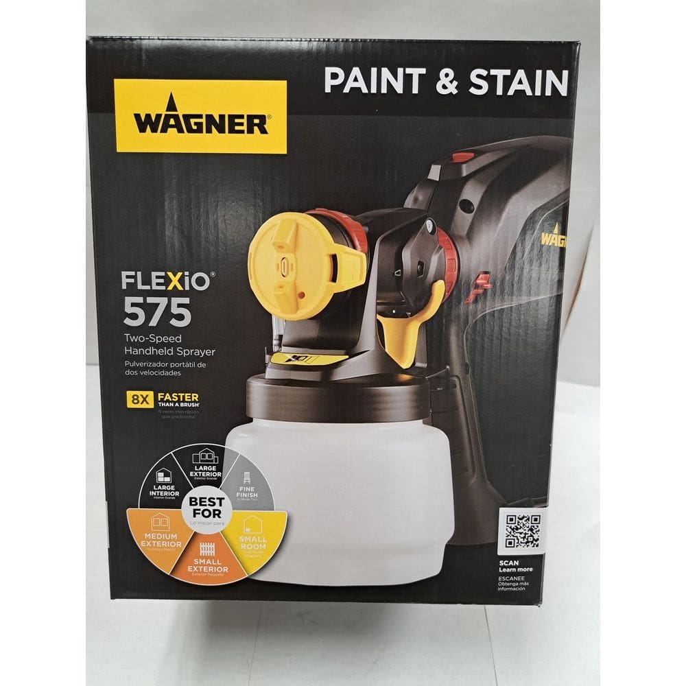 Pulverizador de bomba Wagner Flexio 575 portátil 1,4 L de 2 velocidades