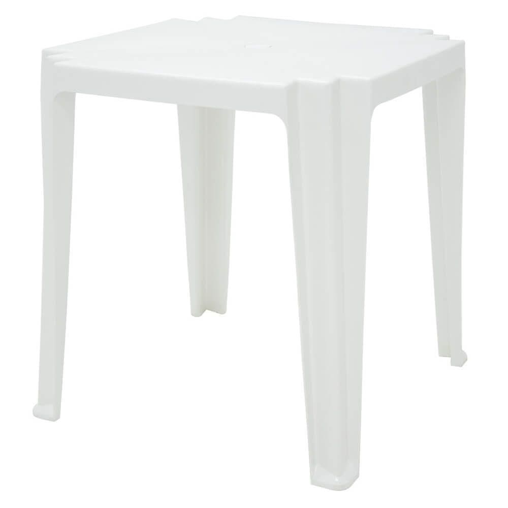 Mesa Tambaú Em Polipropileno Branco - 92314010 - Tramontina Mesa Quadrada Tambau Branca - 9231010 - Tramontina