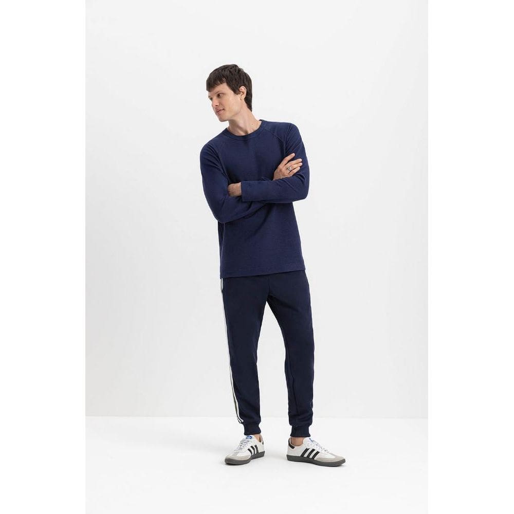Camiseta masculina em malha texturizada essendi