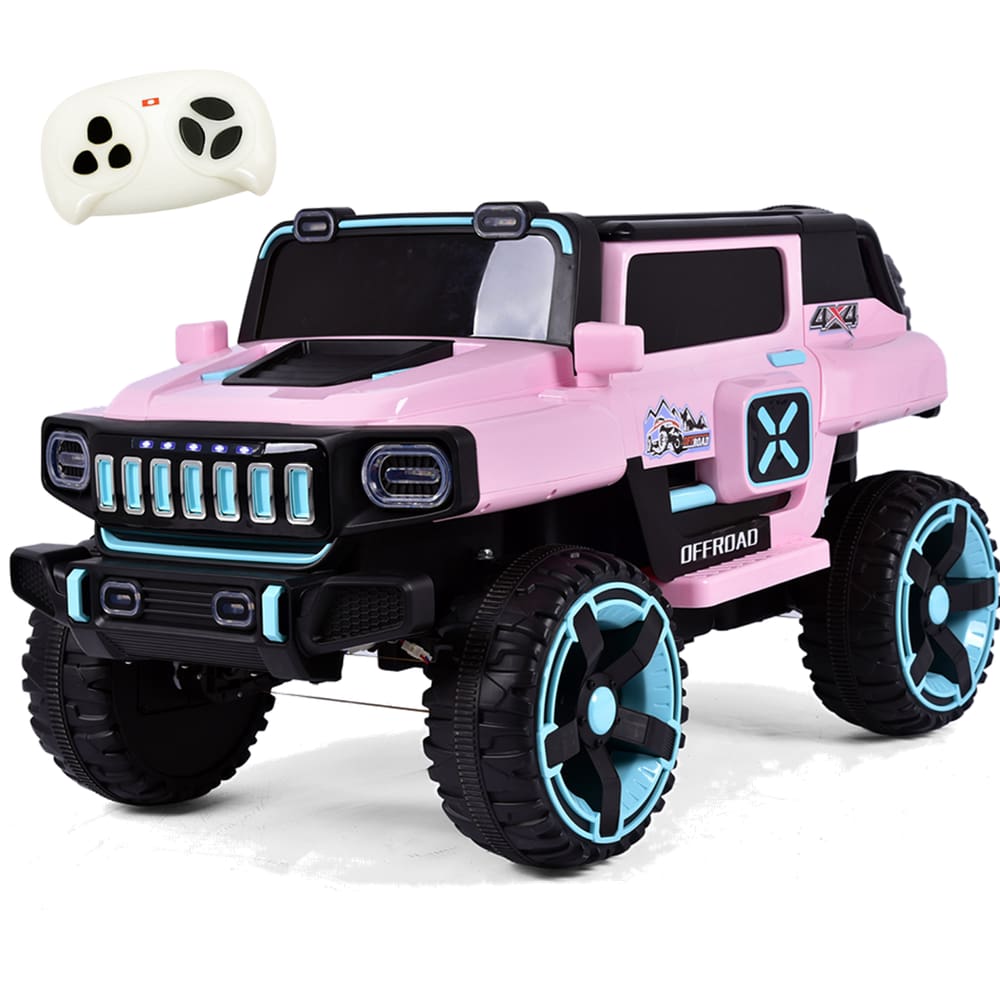 Carro Elétrico Zippy Toys Space Cross 4×4 Rosa 12V Controle