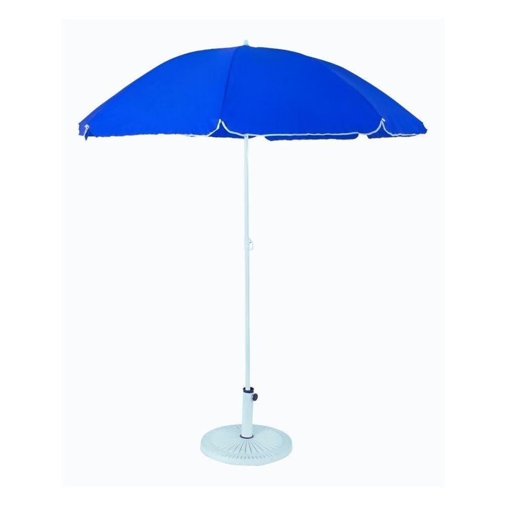 Guarda-sol De Praia Lótus Ntk Com Proteção Uv50 180cm Azul