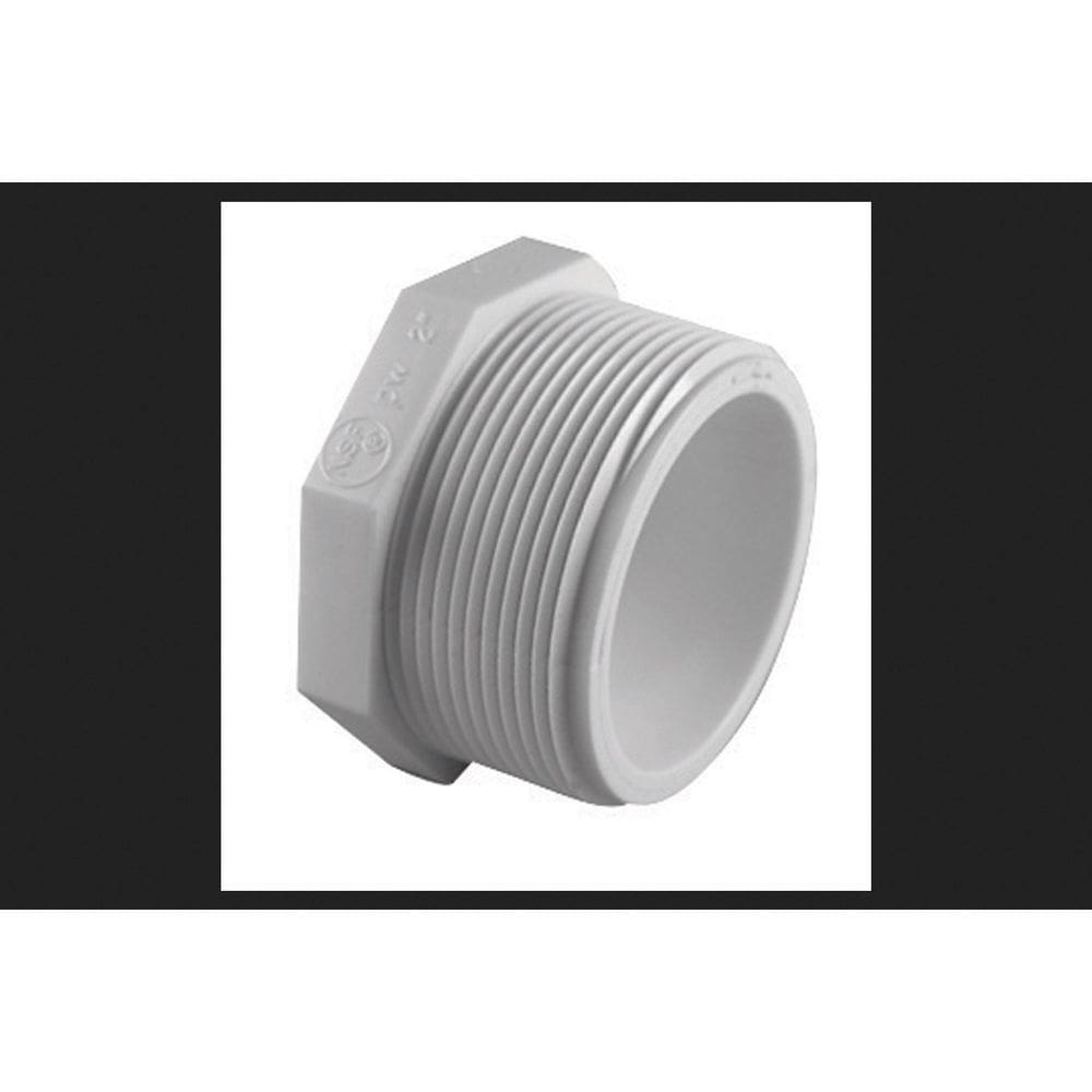 Plugue de PVC Charlotte Pipe Schedule 40 1 em MPT x 1 em FPT