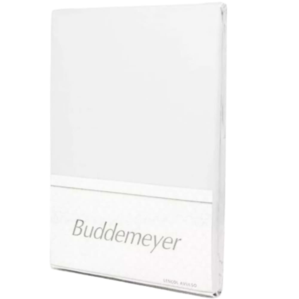 Lençol Super King Branco Buddemeyer Percal 180 Fios Toque Aveludado Luxo