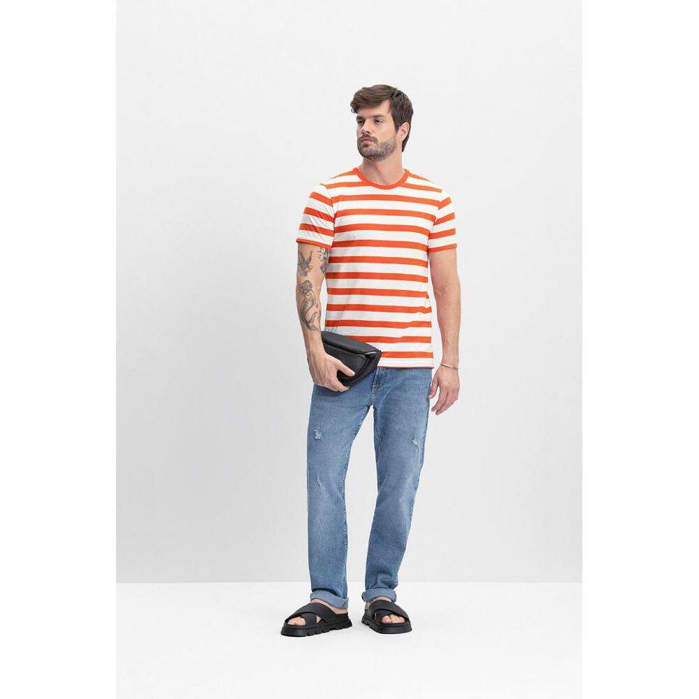 Camiseta masculina com listras Essendi Camiseta Listrada Street Masculina Essendi P