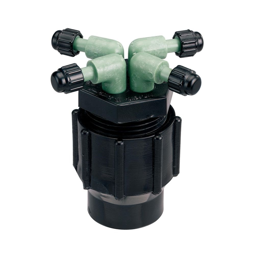 Encaixe de tubulação de mangueira Orbit 67025 Quad Full-Flow Manifold