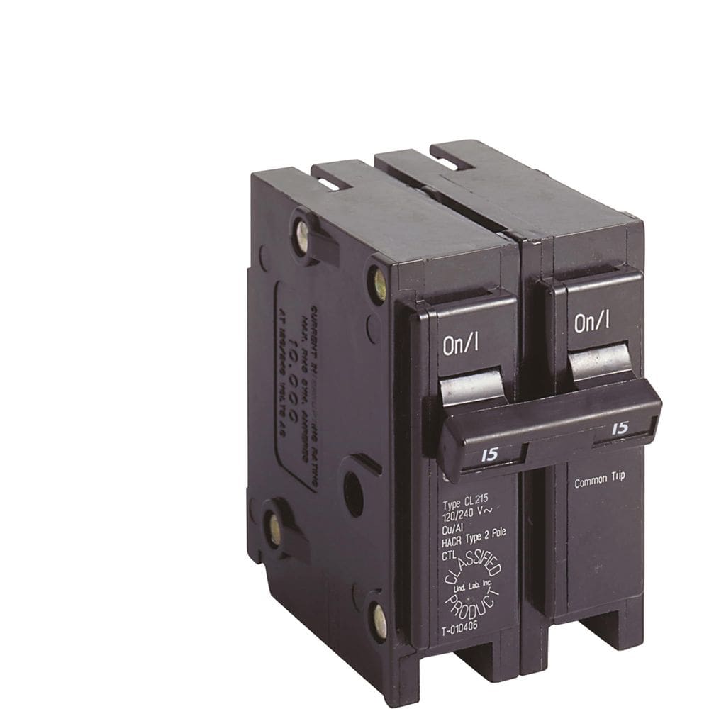 Disjuntor Eaton Cutler-Hammer 15 A, conector de 2 pólos