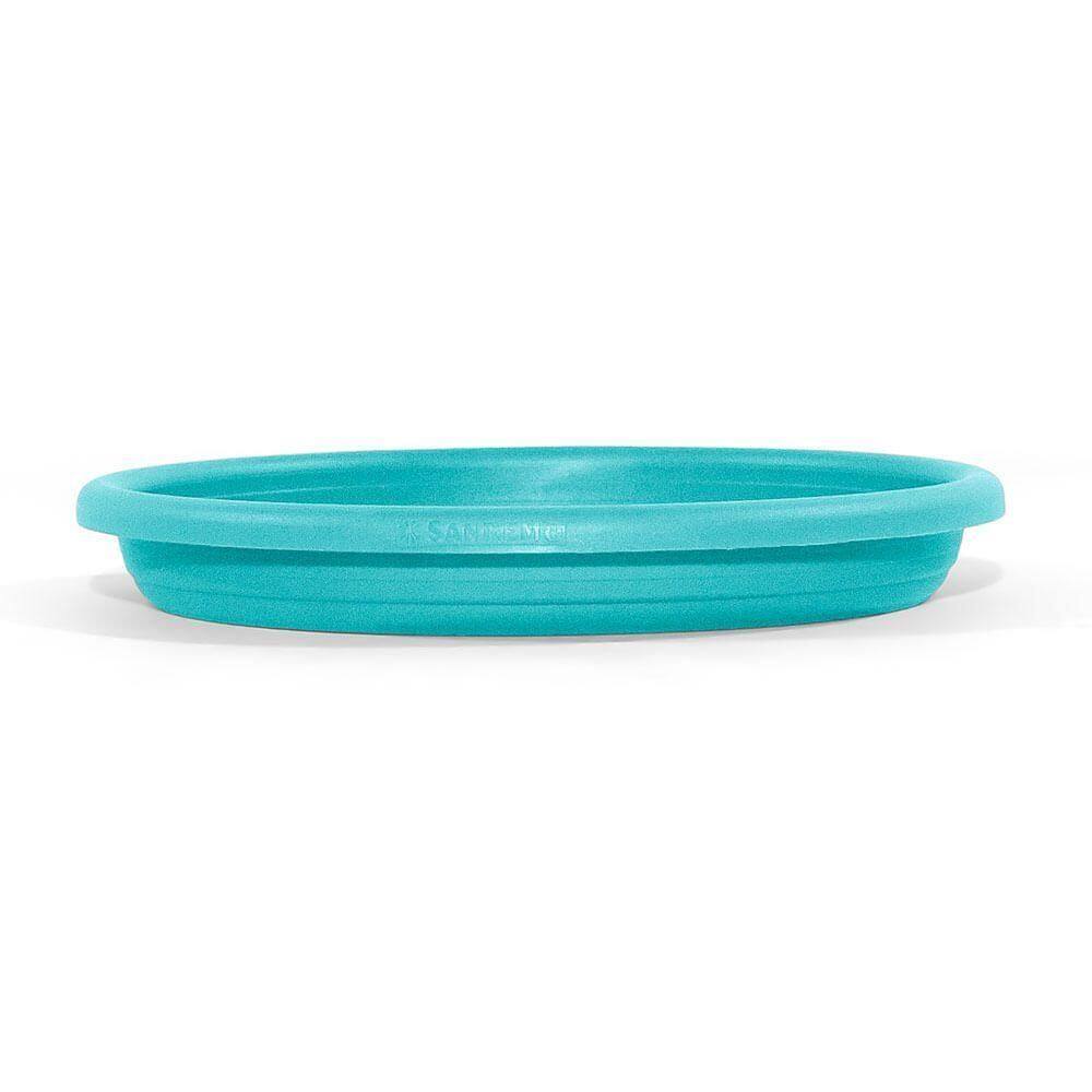 Prato De Plástico Para Vaso De Jardim Azul 13 Cm - Pr6541-2 - Pinceis Atlas