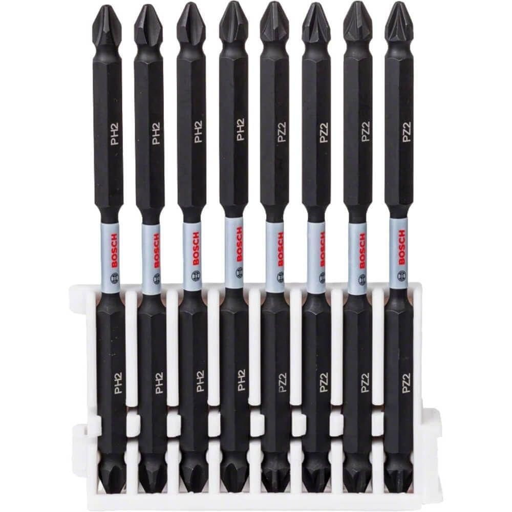 Jogo De Bits Impact Control Ponta Dupla Ph2-pz2 110mm 8 Peças - 2608522348 - Bosch
