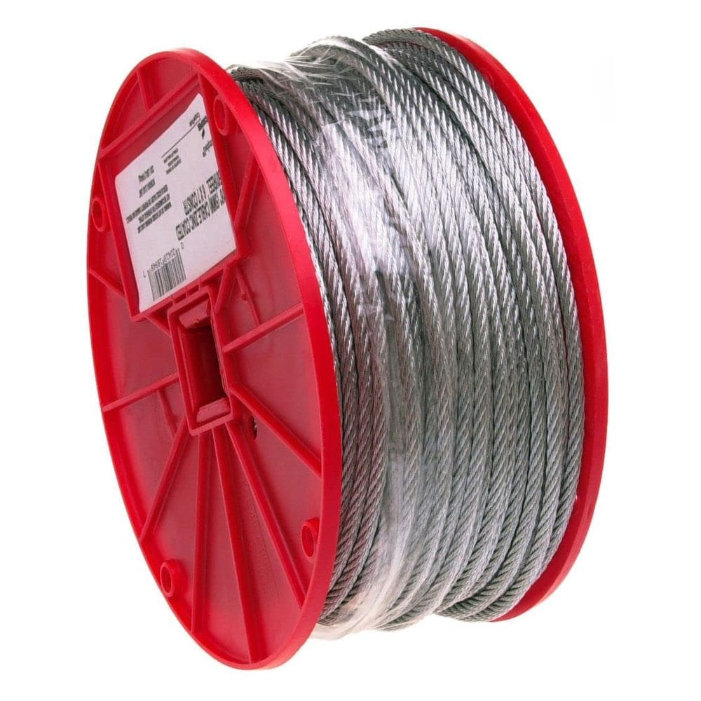Bobina de cabo de aço galvanizado 7x7 Strand 1/8 in 500 pés