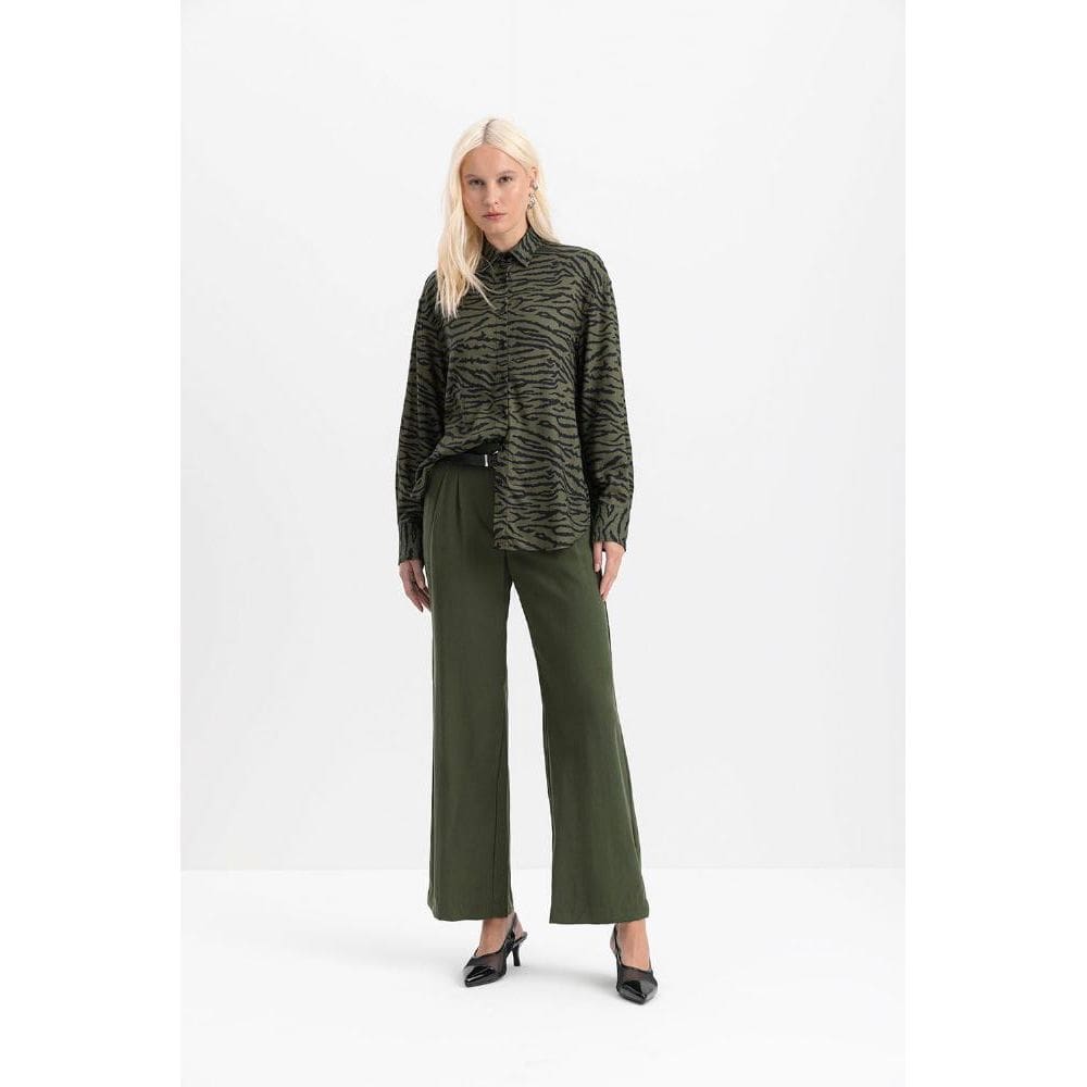 Camisa feminina animal print essendi