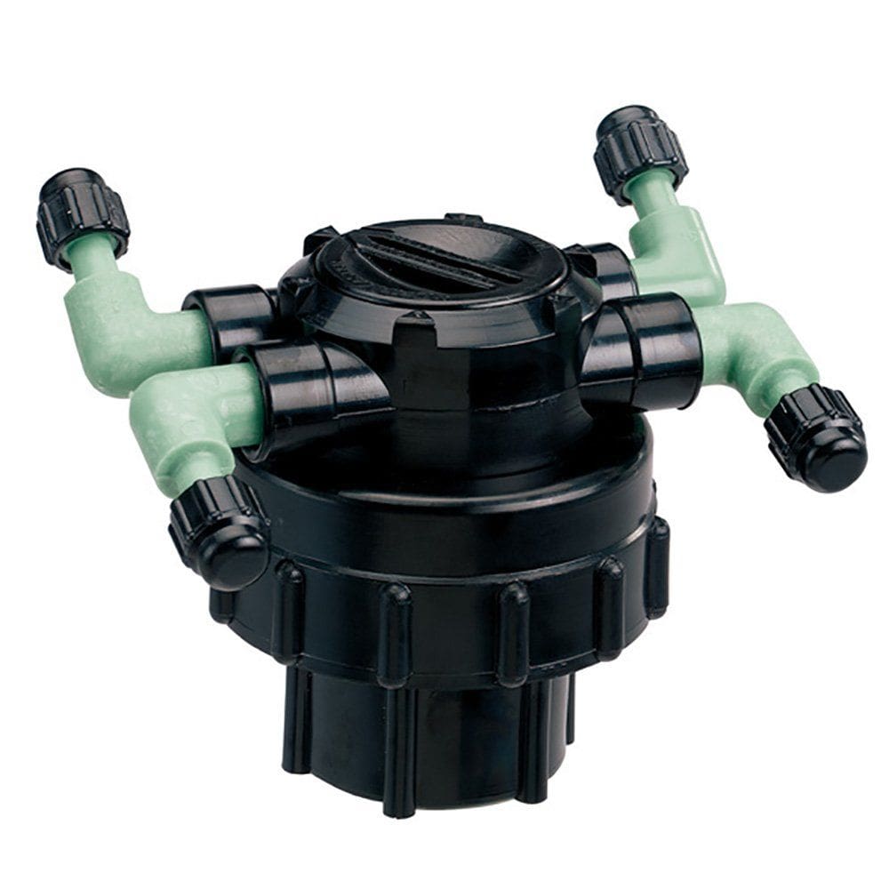 Colector de irrigação por gotejamento Orbit 4 portas de 1/4 de polegada