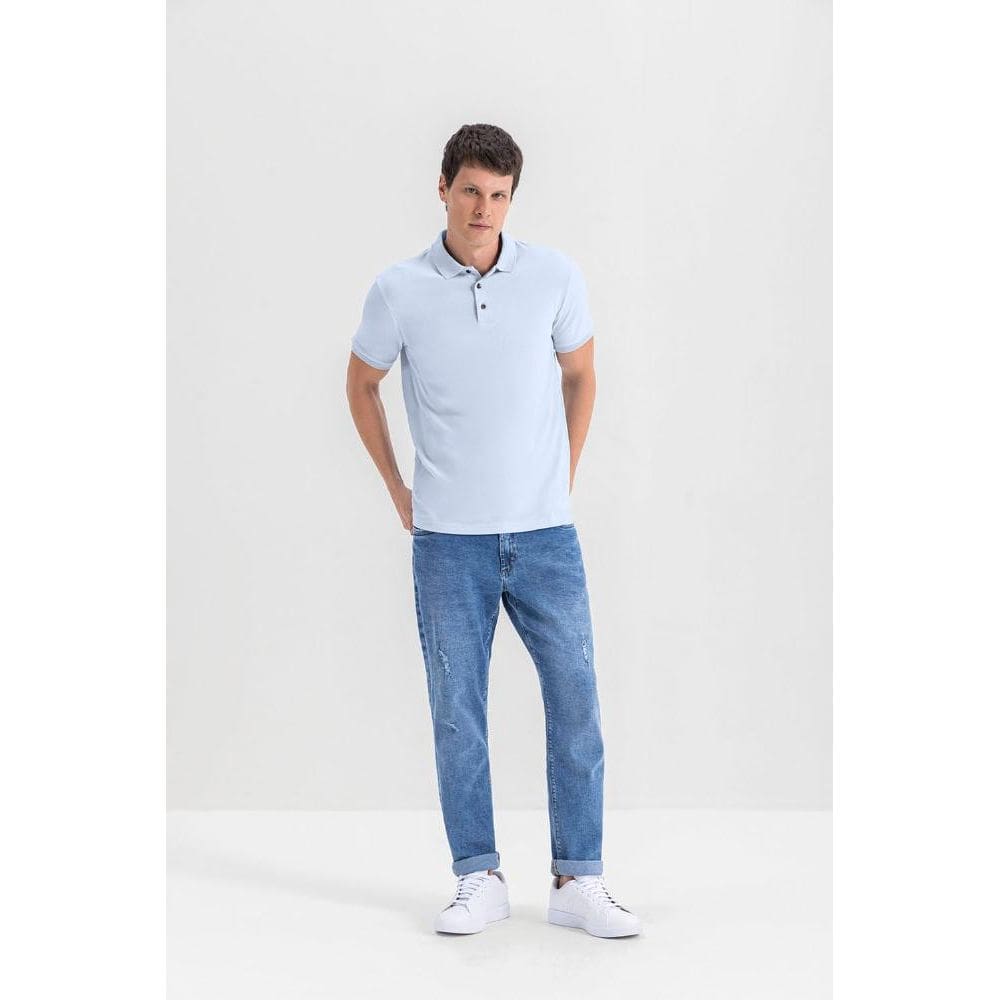Camisa polo masculina em piquet comfort Essendi