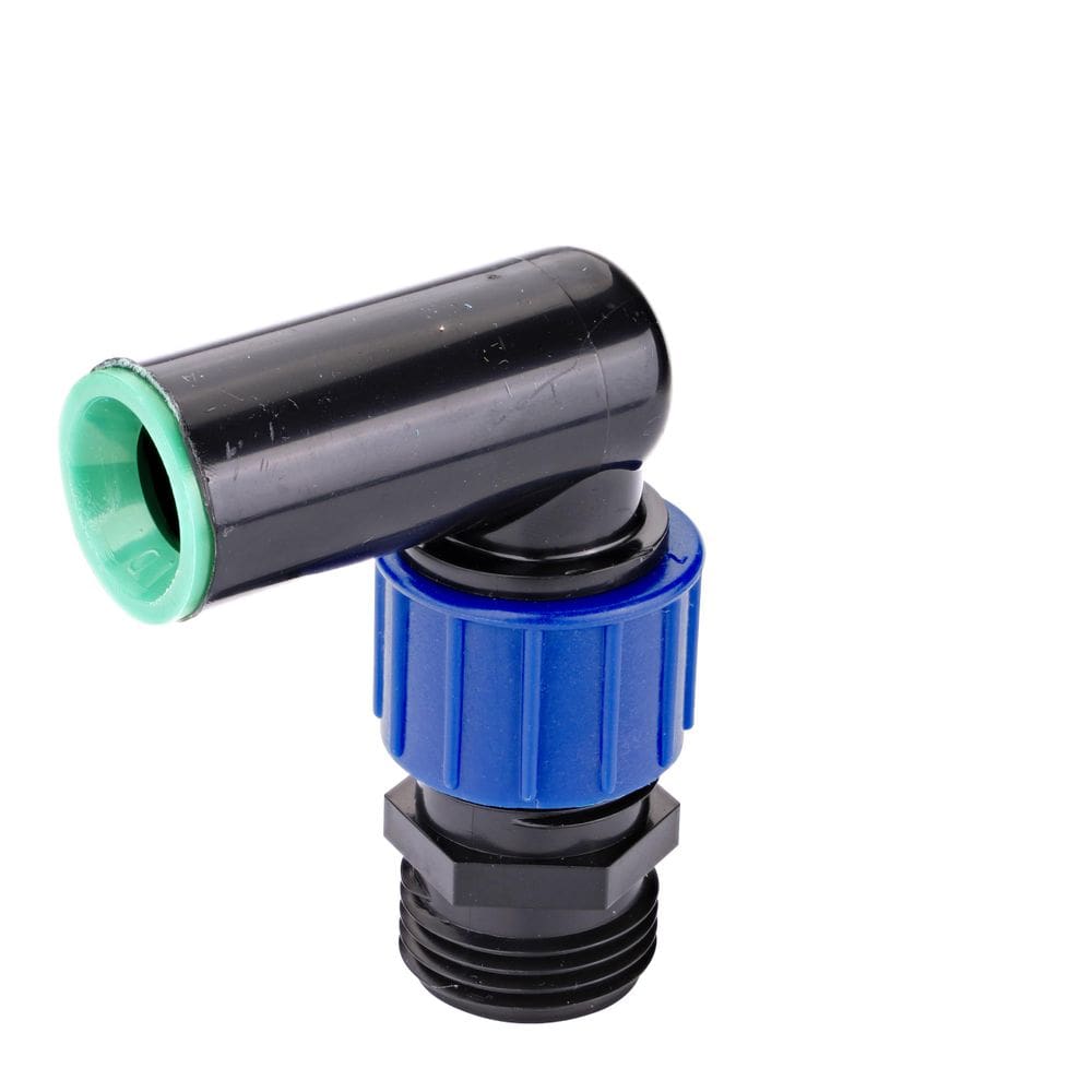 Adaptador de elevador de aspersão Raindrip R335CT, cotovelo giratório de 1/2”
