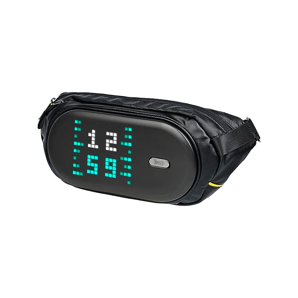 Pochete Divoom Com Painel Em Arte Pixel Pixoo Slingbag Preto