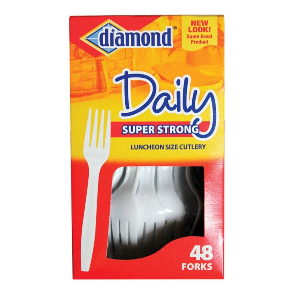 Garfos de plástico Alltrista Diamond Heavy Duty, pacote com 48